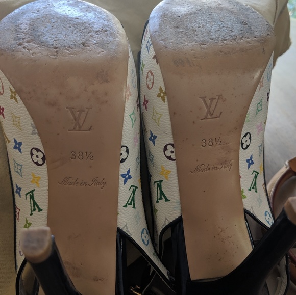 Louis Vuitton • Multicolor Peep-Toe Heels - Picture 6 of 6